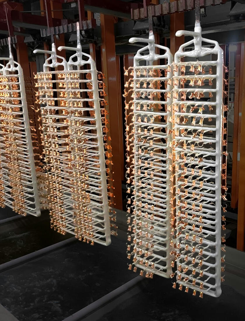 Automated rack plating system